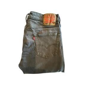Levi Strauss 505 Mens Regular Fit Straight Leg  Jeans Tag Size 33x32 Gray